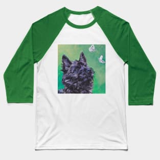 Cairn Terrier Fine Art Painting Baseball T-Shirt